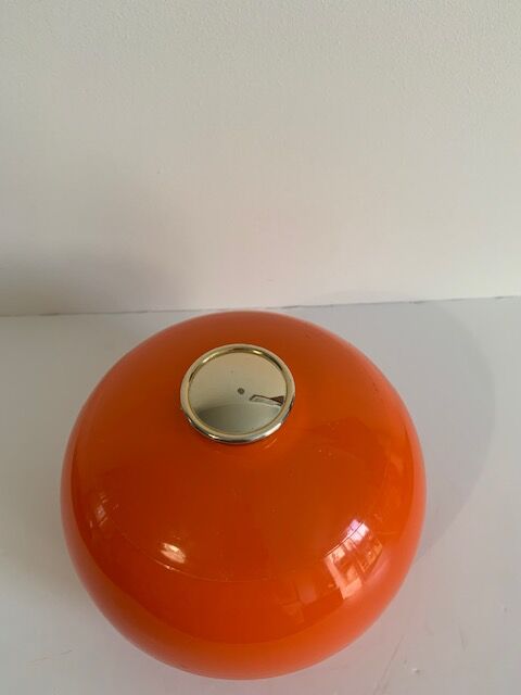 Vintage 70s orange ice cube tray