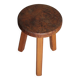 Vintage stool, handcrafted wooden stool, brutalist style, plant stand