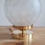 Cracked glass table lamp