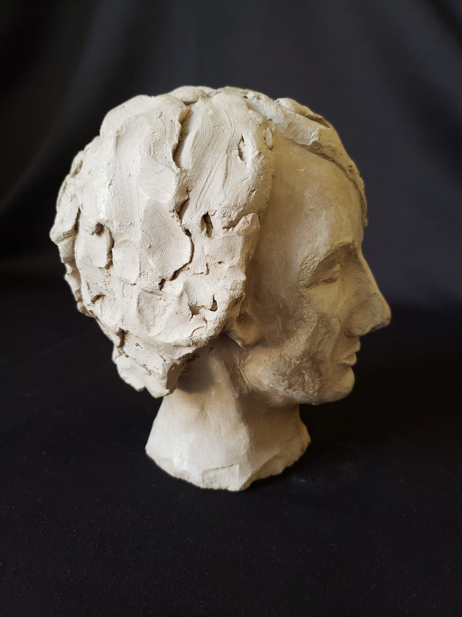 Terracotta woman's head - circa 1930