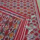 Red Berber carpet Handmade wool 105x205cm