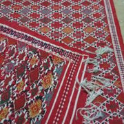 Red Berber carpet Handmade wool 105x205cm