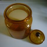 Amber clear glass candy