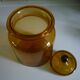 Amber clear glass candy
