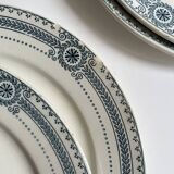 Assiettes Terre de fer Sarreguemines