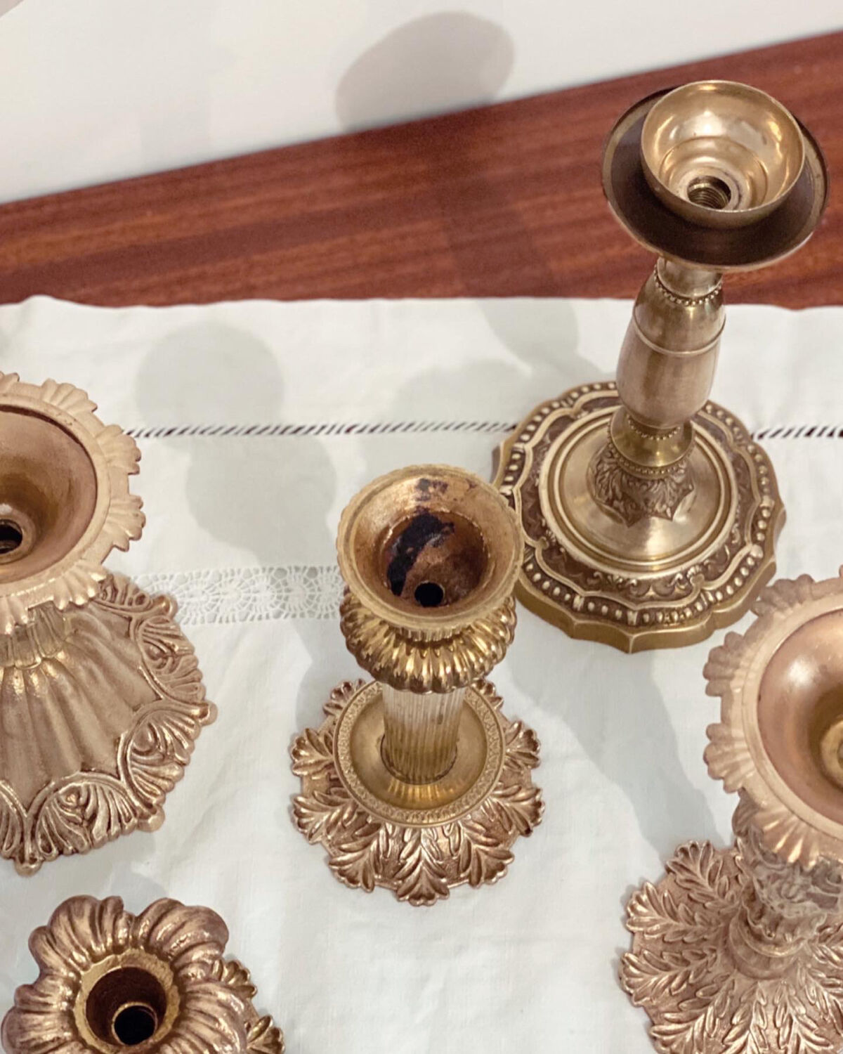 Brass candle holder