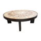 Table basse ronde signée capron