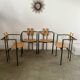 4 old raw design chairs Karl Friedrich Forster model Trix KFF postmodern 70s/80s