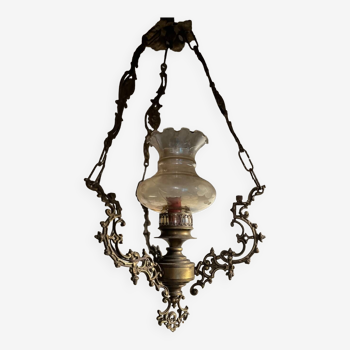 Brass chandelier 1940/50