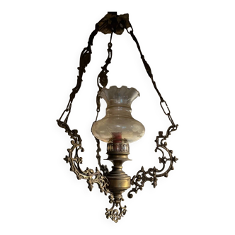 Brass chandelier 1940/50