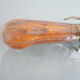 Carved kitchen knife and fork from India