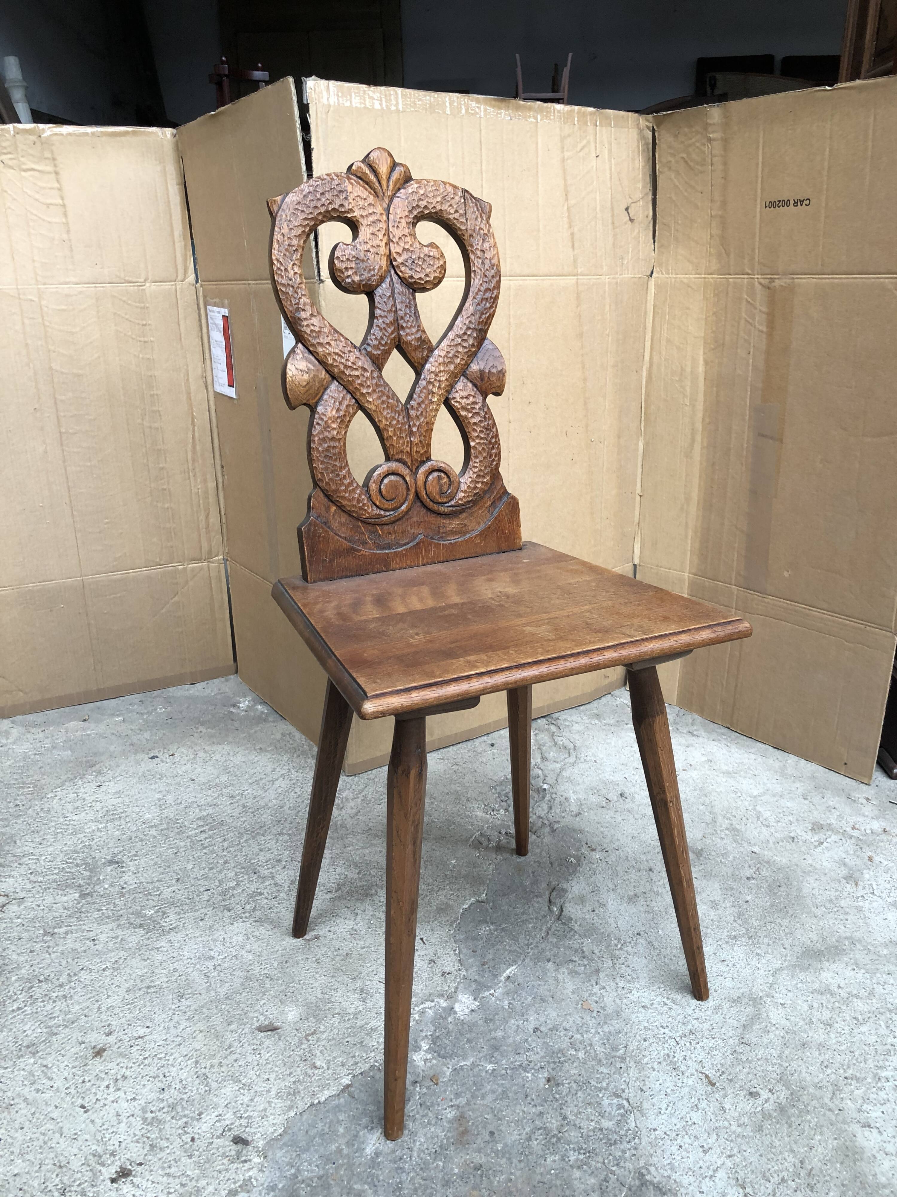 Handcrafted Alsatian chair