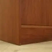 Danish teak veneered bookcase with sliding doors, 1970s