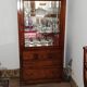 Display cabinet in solid walnut