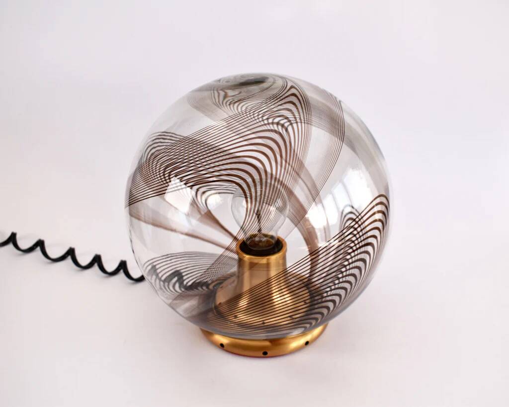 Mid-century Murano table lamp in the style of Lino Tagliapietra