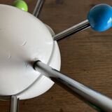 Sputnik coat rack, 1980s, Memphis colors