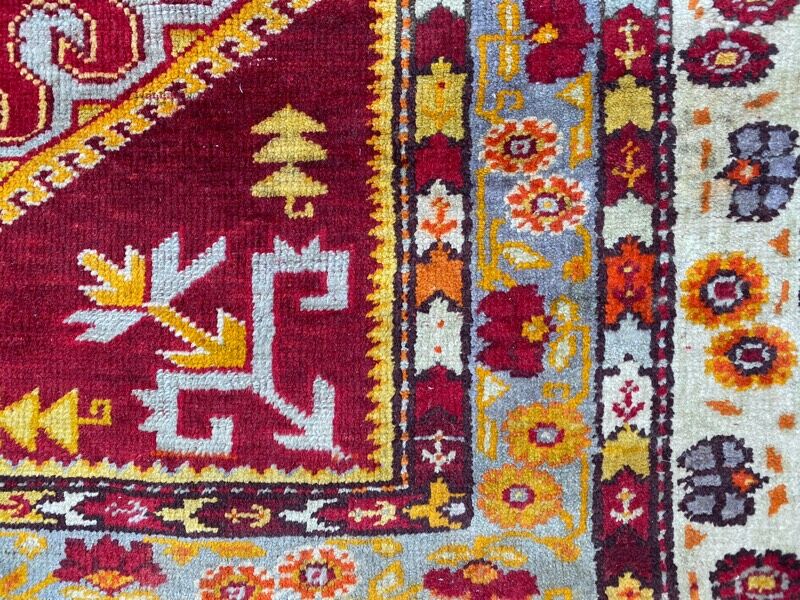 Ancient Turkish carpet Anatolia 110x145 cm