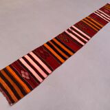 Old Turkish narrow Kilim Runner 362x45 cm shabby chic, vintage kelim