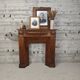 Wooden fireplace mantel