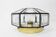 IRon and clear glass ceiling lights by Limburg, Germany, 1960s