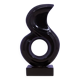 statue vintage en granit noir de Leonardo Nierman