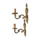 Pair of brass sconces 1 branch 29 cm