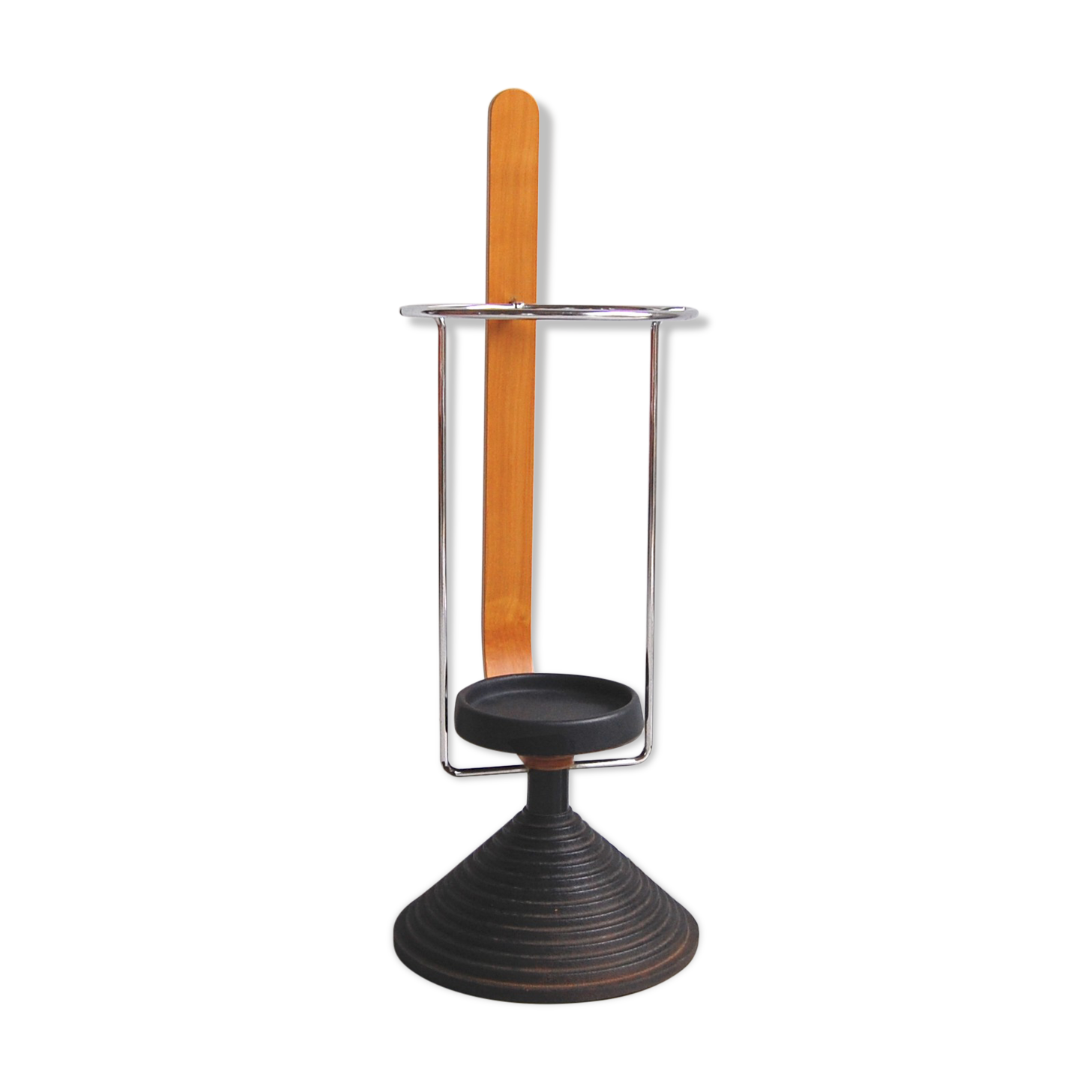 Post-modern vintage umbrella holder Origlia Italy 1980s