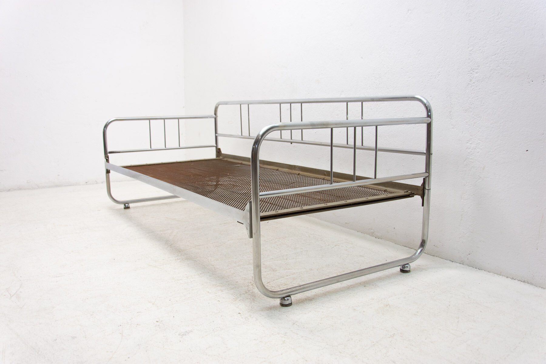Canapé Bauhaus en acier tubulaire, années 1930, bohême