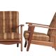 Paire de fauteuils bas en chêne 1950