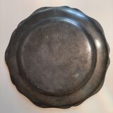 Assiette en étain 18ème siècle