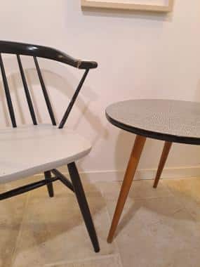 Table tripode haricot en formica