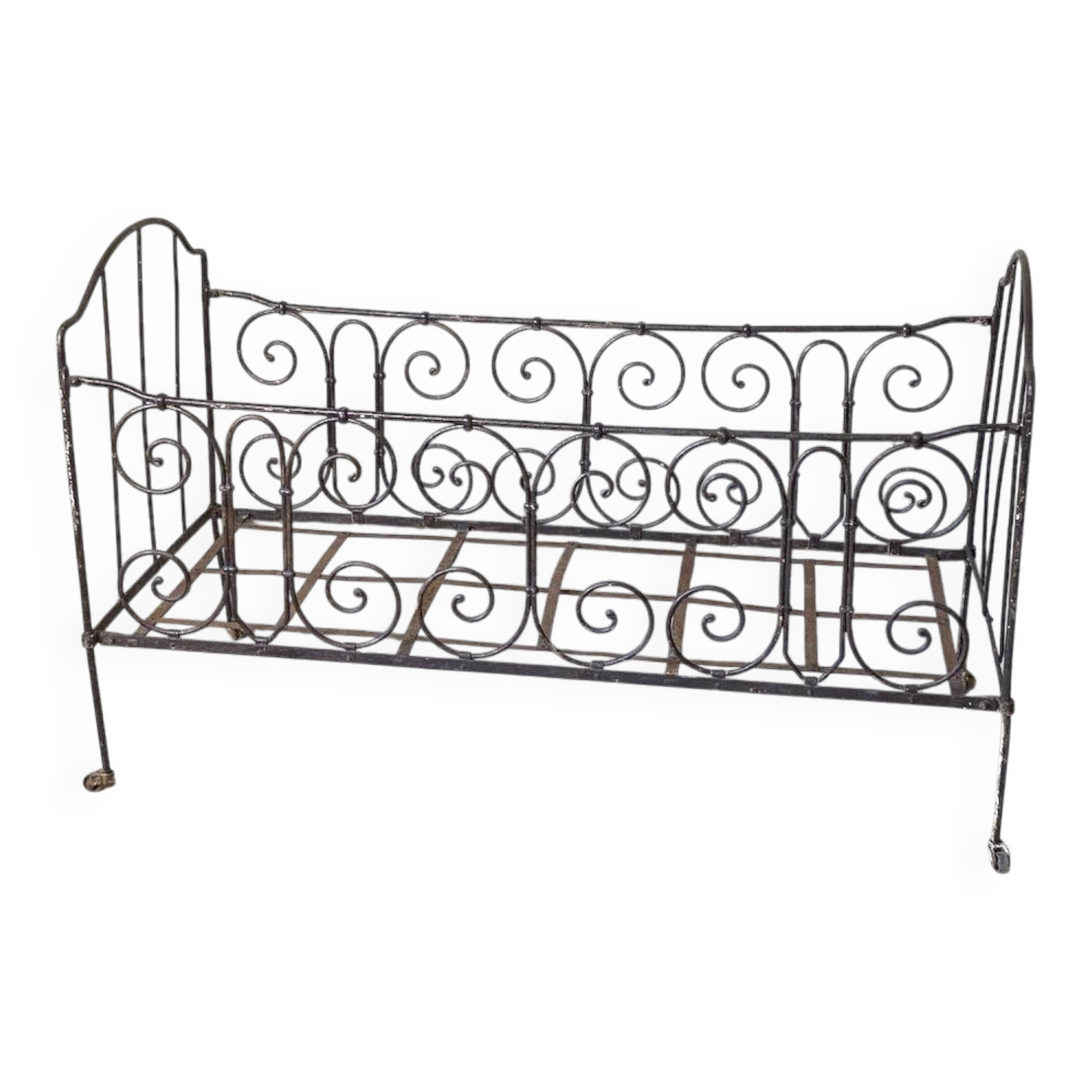 Banquette en fer forgé vintage