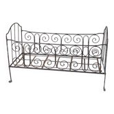 Banquette en fer forgé vintage