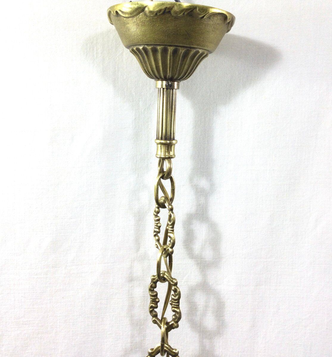 Bronze chandelier with 2 lights