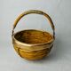 Rattan and brass basket, Italy, 1970