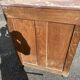 Support furniture with rosewood marquetry and marble top in the Napoléon III style.