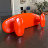 Double patère orange