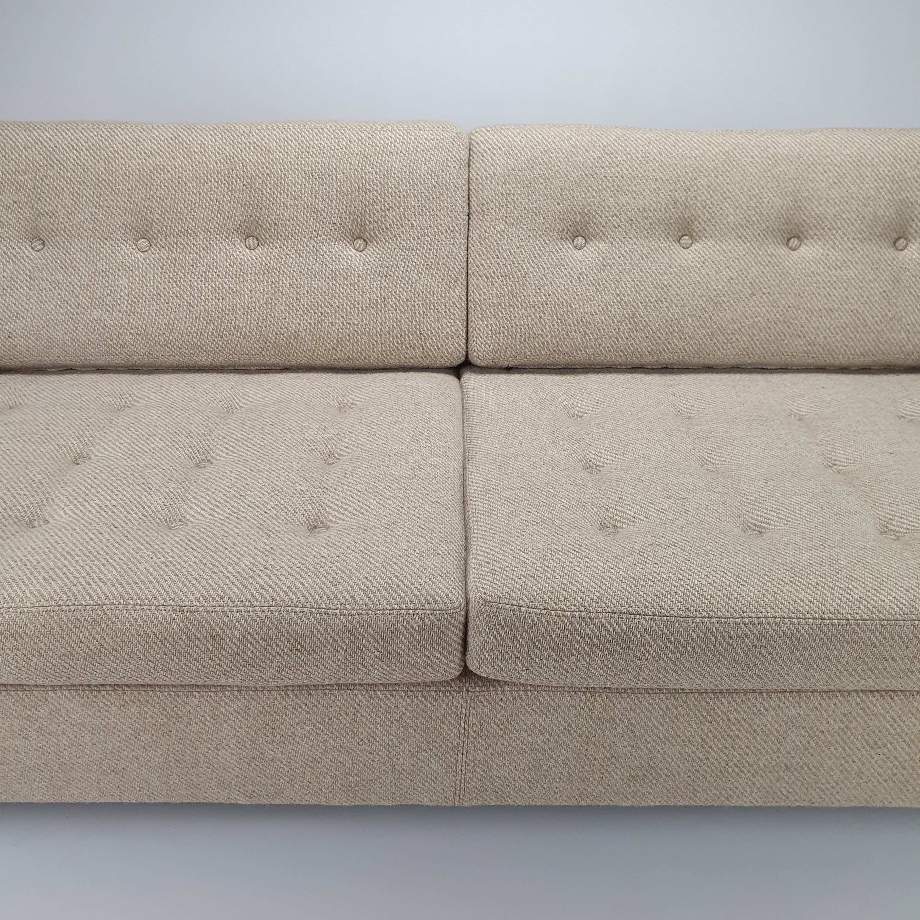 Mid century 2,5 seat sofa with original wool upholstery, 1950s