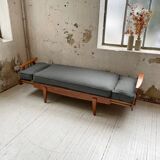 Daybed expandable Scandinavian 2-seater bench