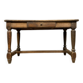 Bureau époque Louis XIII en bois massif
