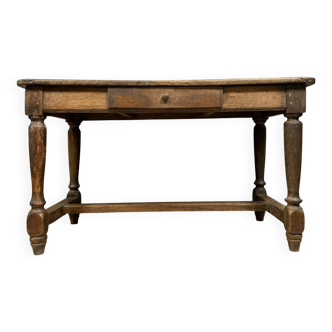 Bureau époque Louis XIII en bois massif