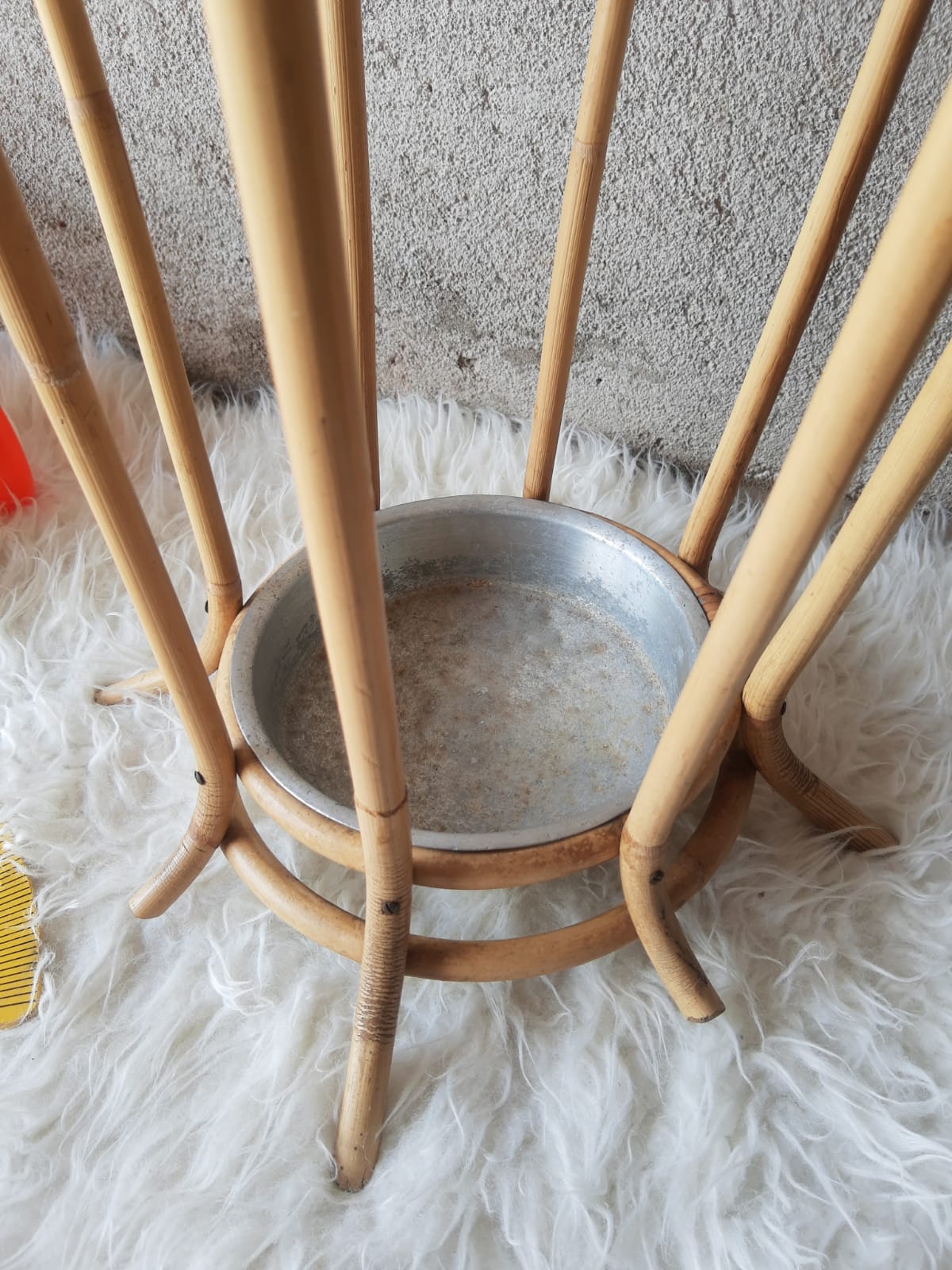 Rattan umbrella stand 60s -70s vintage