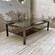Brass coffee table attributed to Guy Lefevre for Maison Jansen