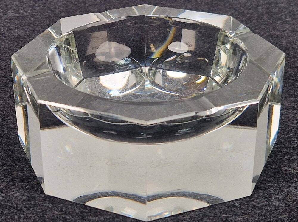 Art Nouveau Crystal Ashtray from Moser, 1940s