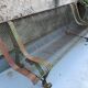 Garden bench perforated metal René Malaval 1950/60
