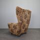 Mid-Century Czechoslovak Plush Wingback Recliner Chair, 1970s