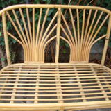 Old rattan sofa