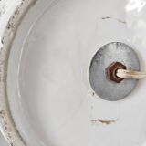 Shell lamp base, Italian ceramic