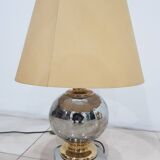 Silver-gold lamp, Italy, 1960s.