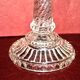 Old candlestick in molded glass of Portieux